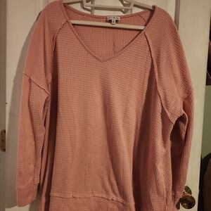 Wonderly Rose V-Neck Knit Top